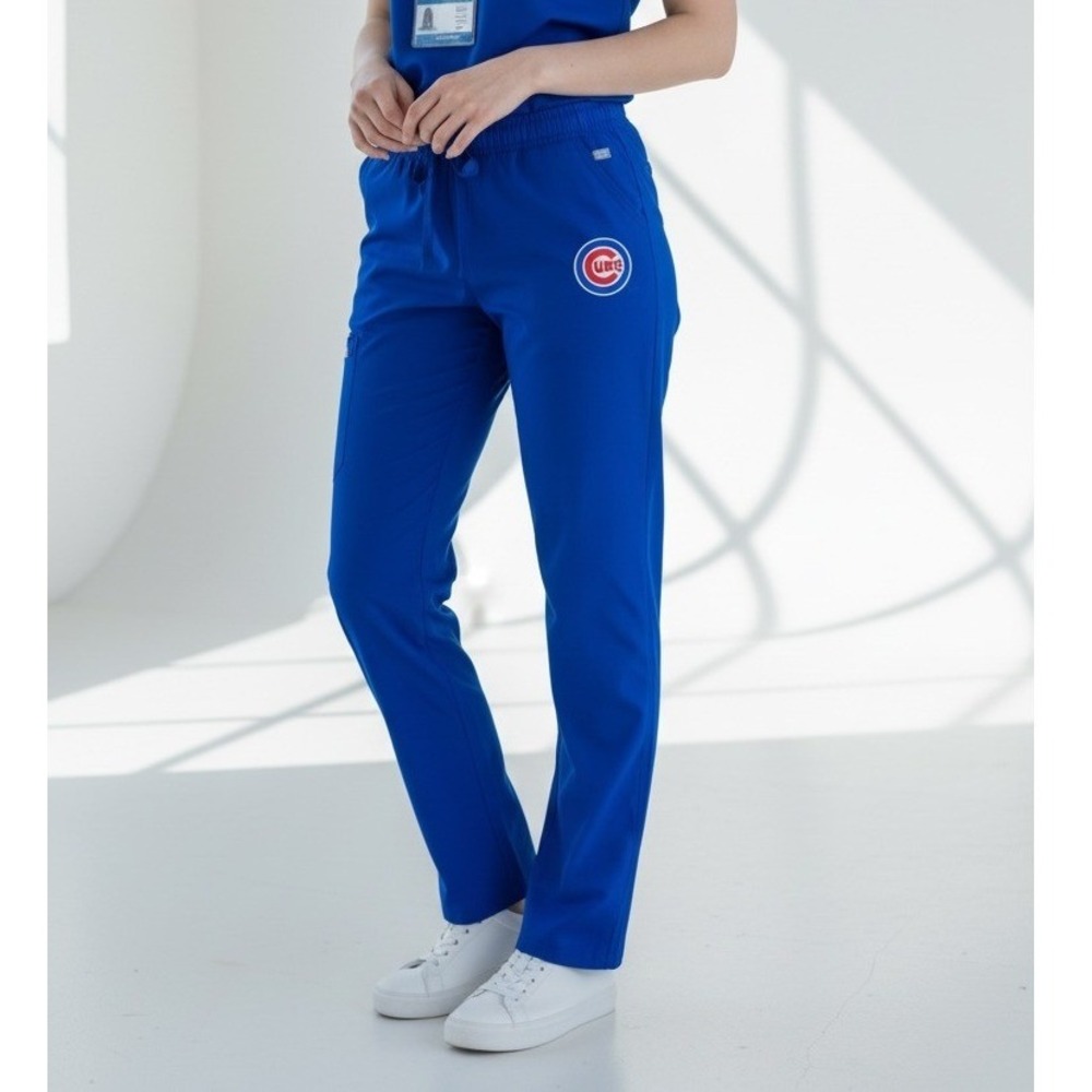 MLB Unisex Chicago Cubs Scrubs Bottoms Pants Size Medium